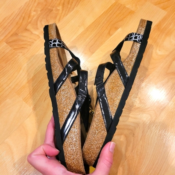 Birkenstock Tatami Tready Black Slip On Sandals Size 40 - Picture 10 of 10